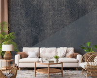 Charcoal and Steel Blue Diagonal Wall Mural Wall Mural