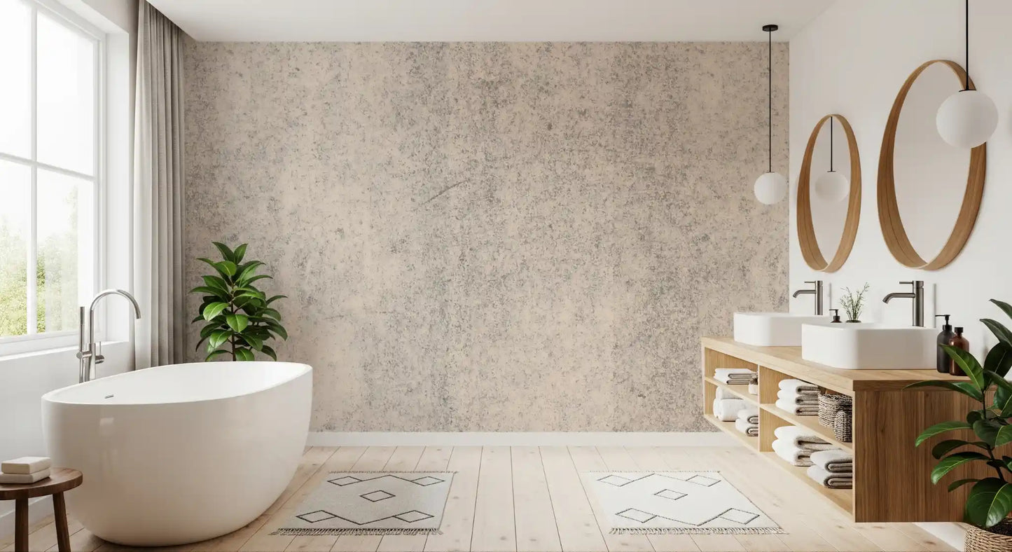 Aged Concrete Plaster Textured Wallpaper Wall Mural