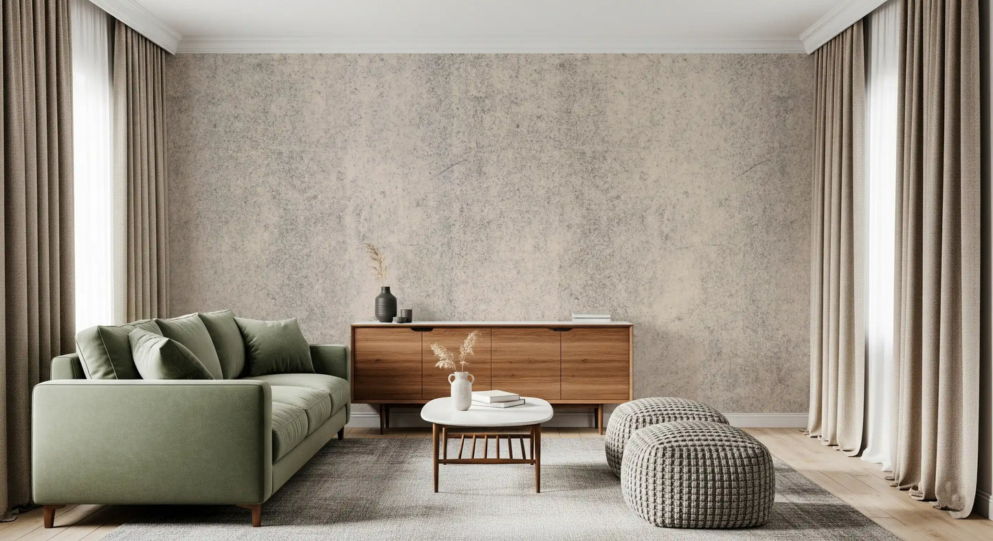Aged Concrete Plaster Textured Wallpaper Wall Mural