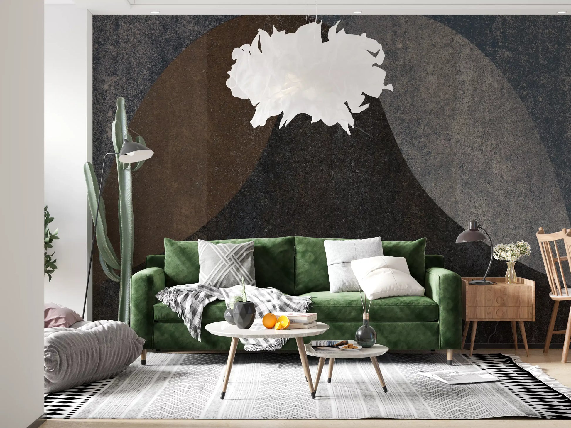 Earthy Textured Arches Abstract Wall Mural Wall Mural
