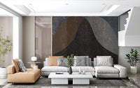 Earthy Textured Arches Abstract Wall Mural Wall Mural