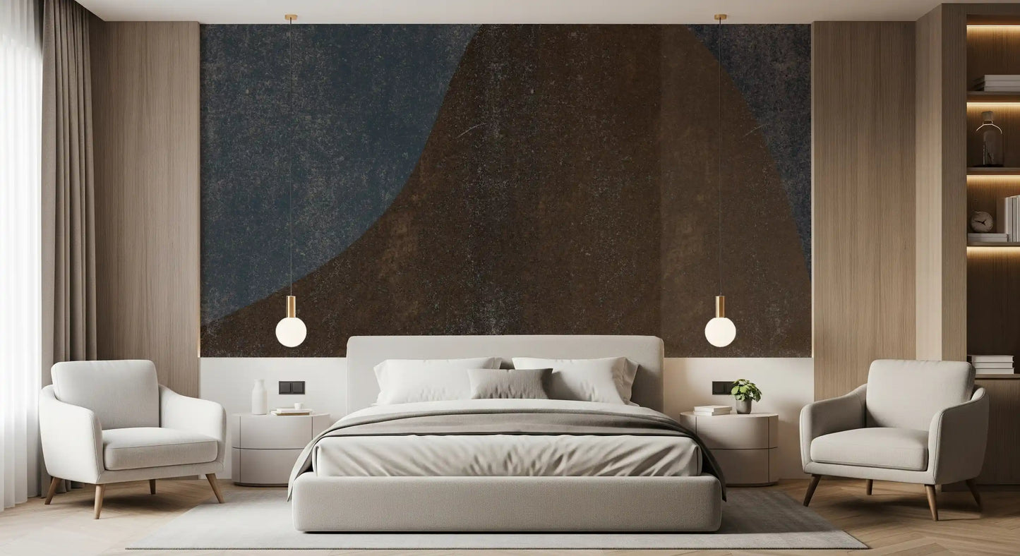 Rustic Dune Abstract Slate Wallpaper Wall Mural