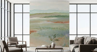 Earthy Meadow Abstract Landscape Wallpaper Wall Mural