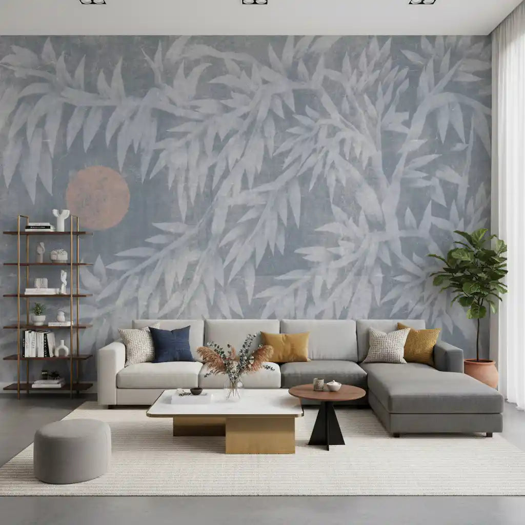 Serene Bamboo and Rising Sun Wall Mural