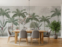Vintage Tropical Botanical Wall Mural
