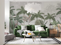 Vintage Tropical Botanical Wall Mural