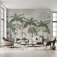 Vintage Tropical Botanical Wall Mural