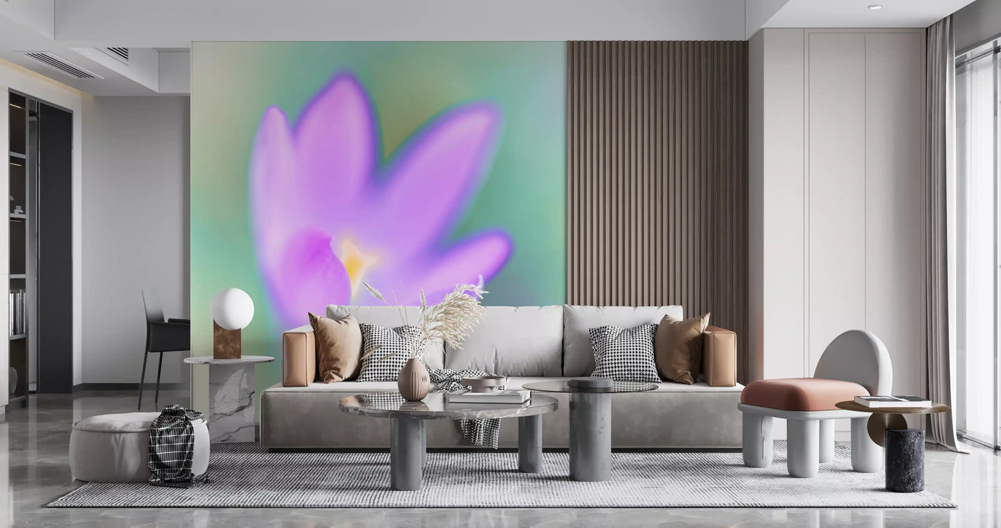Ethereal Lavender Bloom Wall Mural