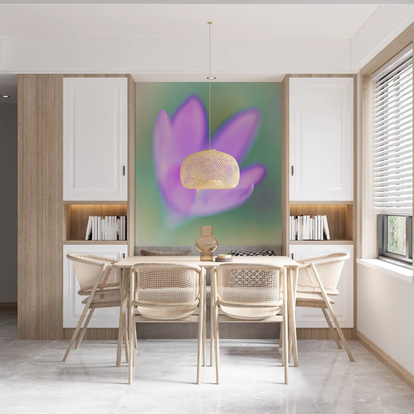 Ethereal Lavender Bloom Wall Mural