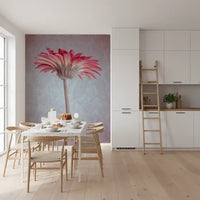 Elegant Pink Gerbera Bloom Wallpaper Wall Mural