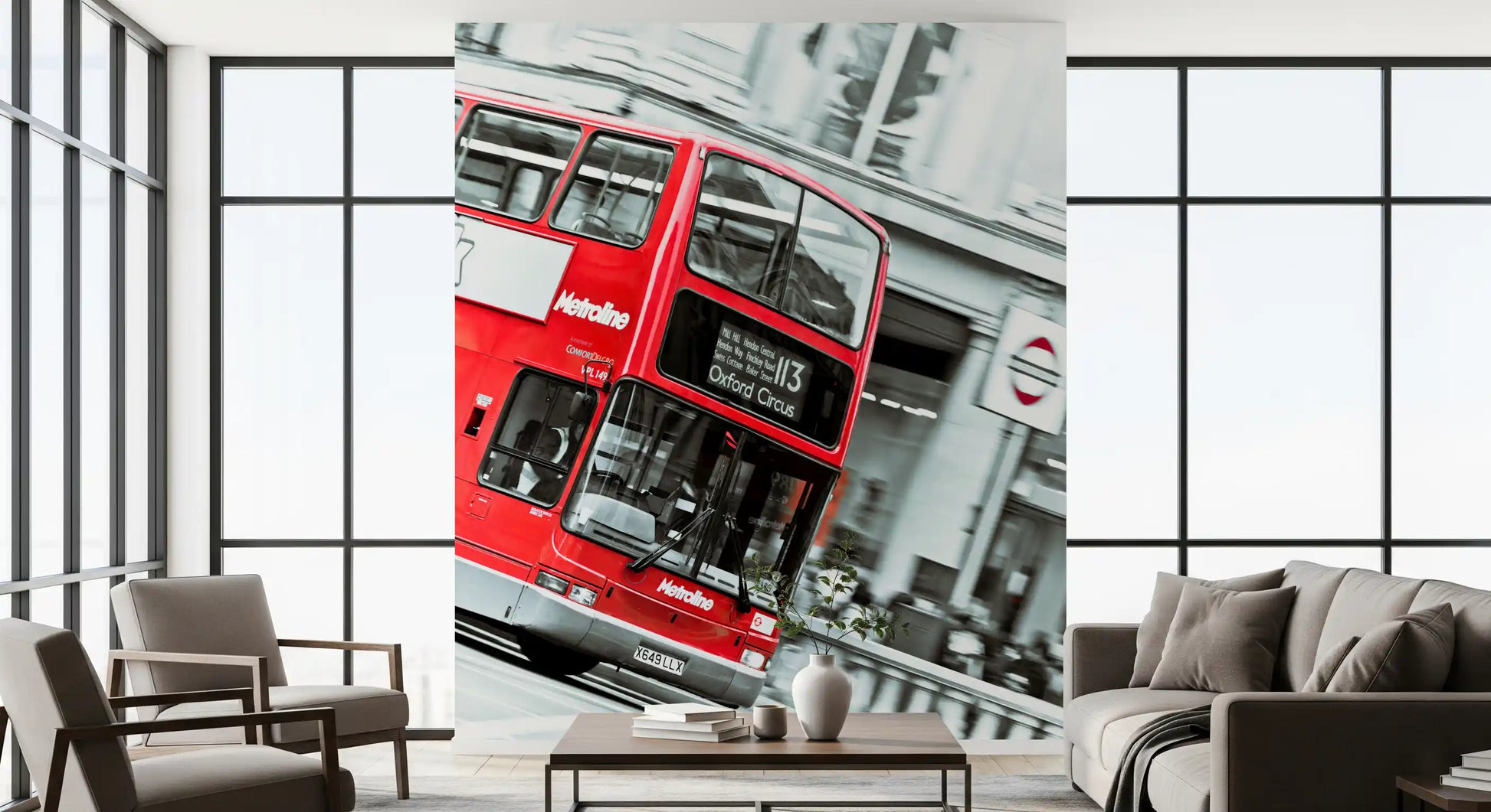 London Calling Oxford Circus Double Decker Wall Mural