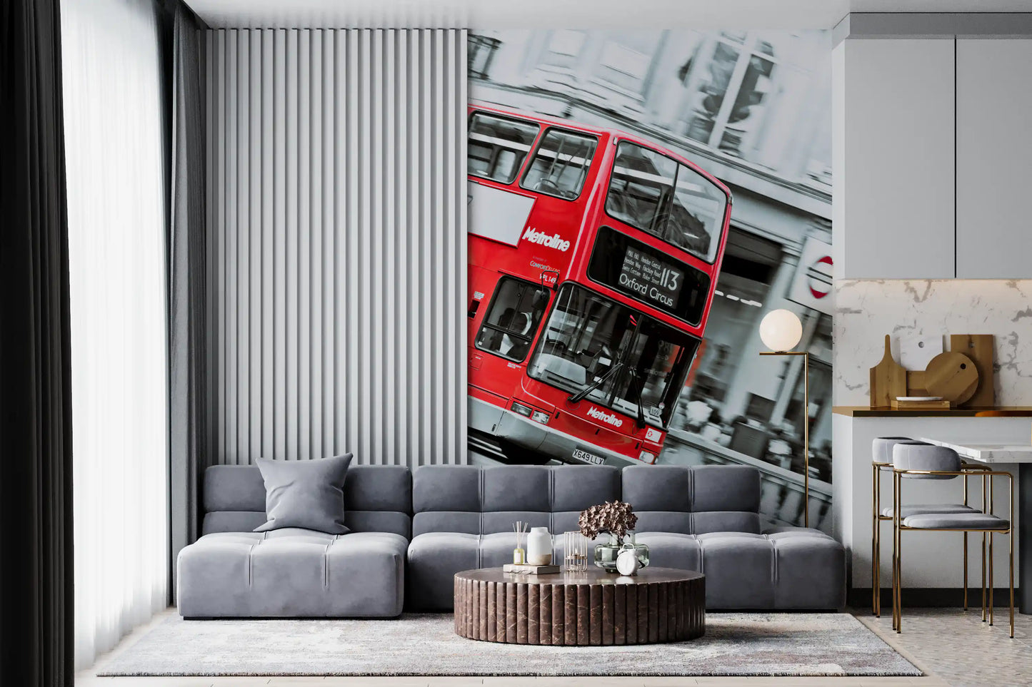 London Calling Oxford Circus Double Decker Wall Mural