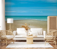 Turquoise Waters Pebble Shoreline Wall Mural