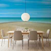 Turquoise Waters Pebble Shoreline Wall Mural