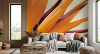 Vibrant Bird of Paradise Botanical Wall Mural Wall Mural