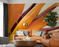 Vibrant Bird of Paradise Botanical Wall Mural Wall Mural