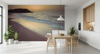 Golden Hour Coastline Wall Mural