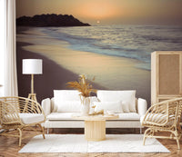 Golden Hour Coastline Wall Mural
