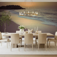 Golden Hour Coastline Wall Mural