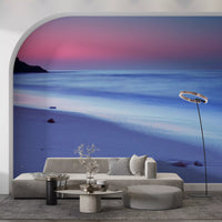 Dusk Over Serene Coastline Wall Mural