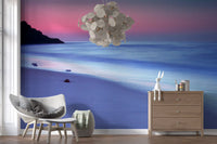 Dusk Over Serene Coastline Wall Mural