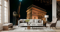 Parisian Night at Arc de Triomphe Wall Mural
