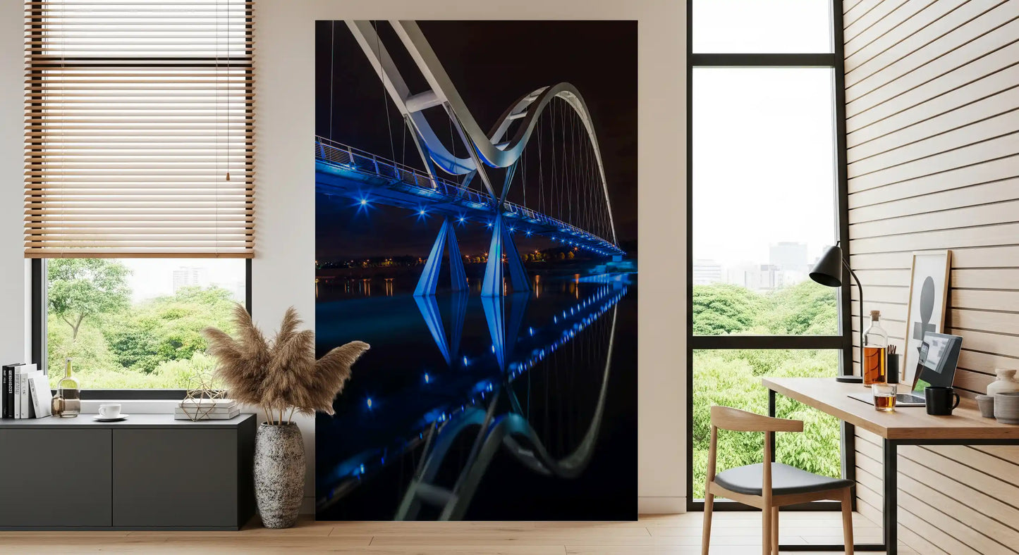 Stockton Infinity Bridge Nocturnal Glow Wall Mural