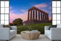 Sunset Over Calton Hill Colonnade Wall Mural