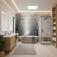 Winter Path of Whispering Trees Wall Mural