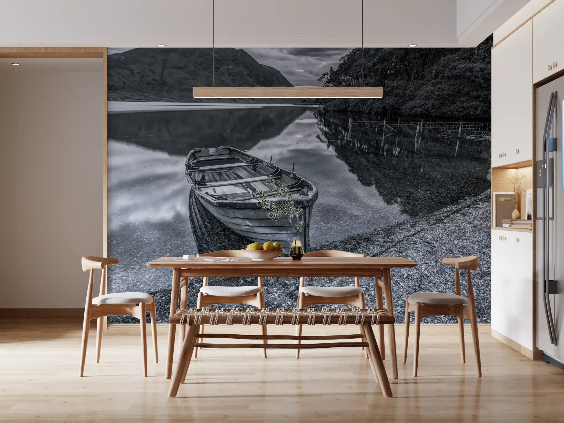Quiet Shore Reflections Wall Mural