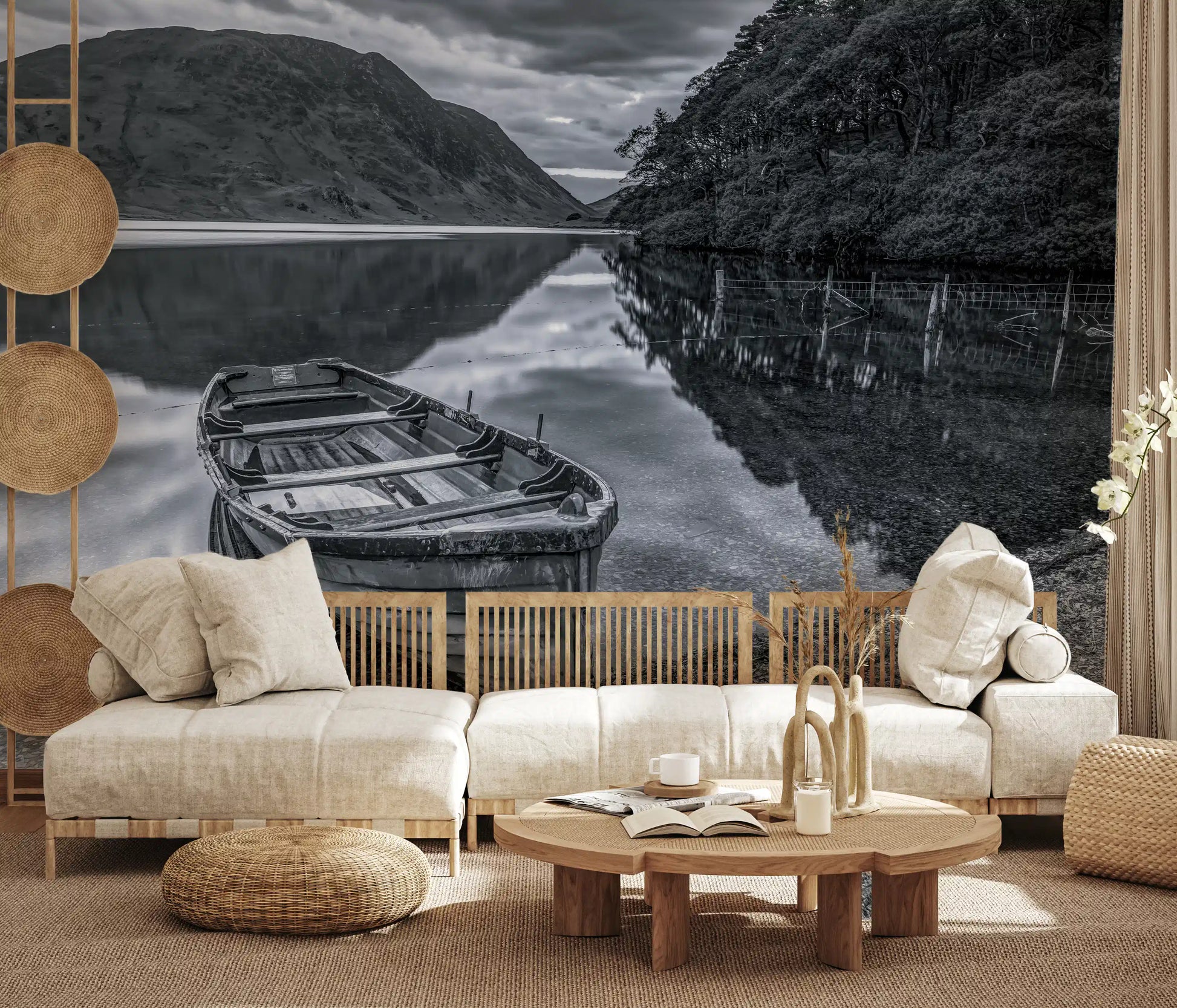 Quiet Shore Reflections Wall Mural