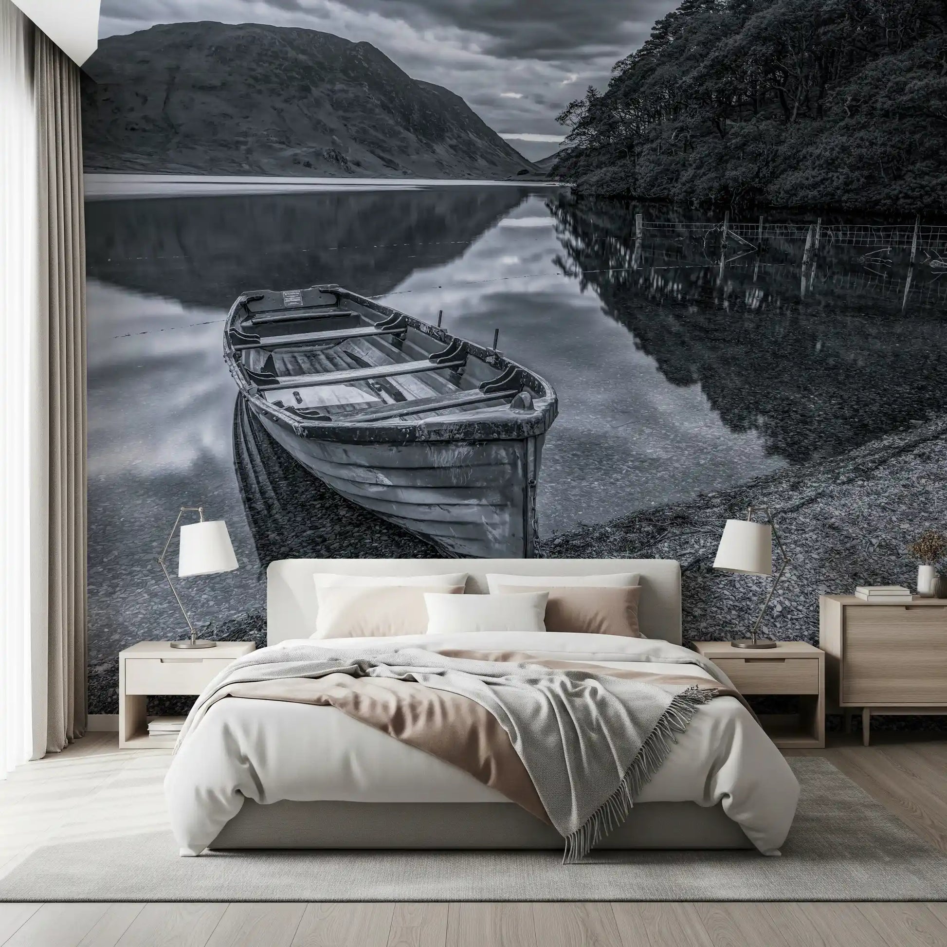 Quiet Shore Reflections Wall Mural