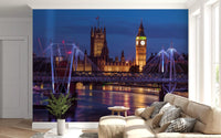 Big Ben and Bridge Reflections Wall Mural