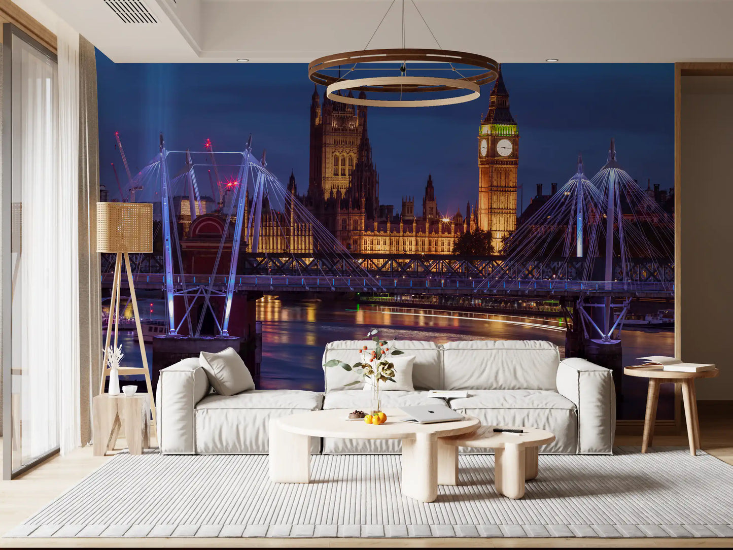 Big Ben and Bridge Reflections Wall Mural