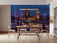 Big Ben and Bridge Reflections Wall Mural