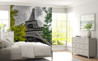 Parisian Skyward Perspective Art Wall Mural