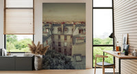Vintage Paris Skyline Aerial View Wall Mural