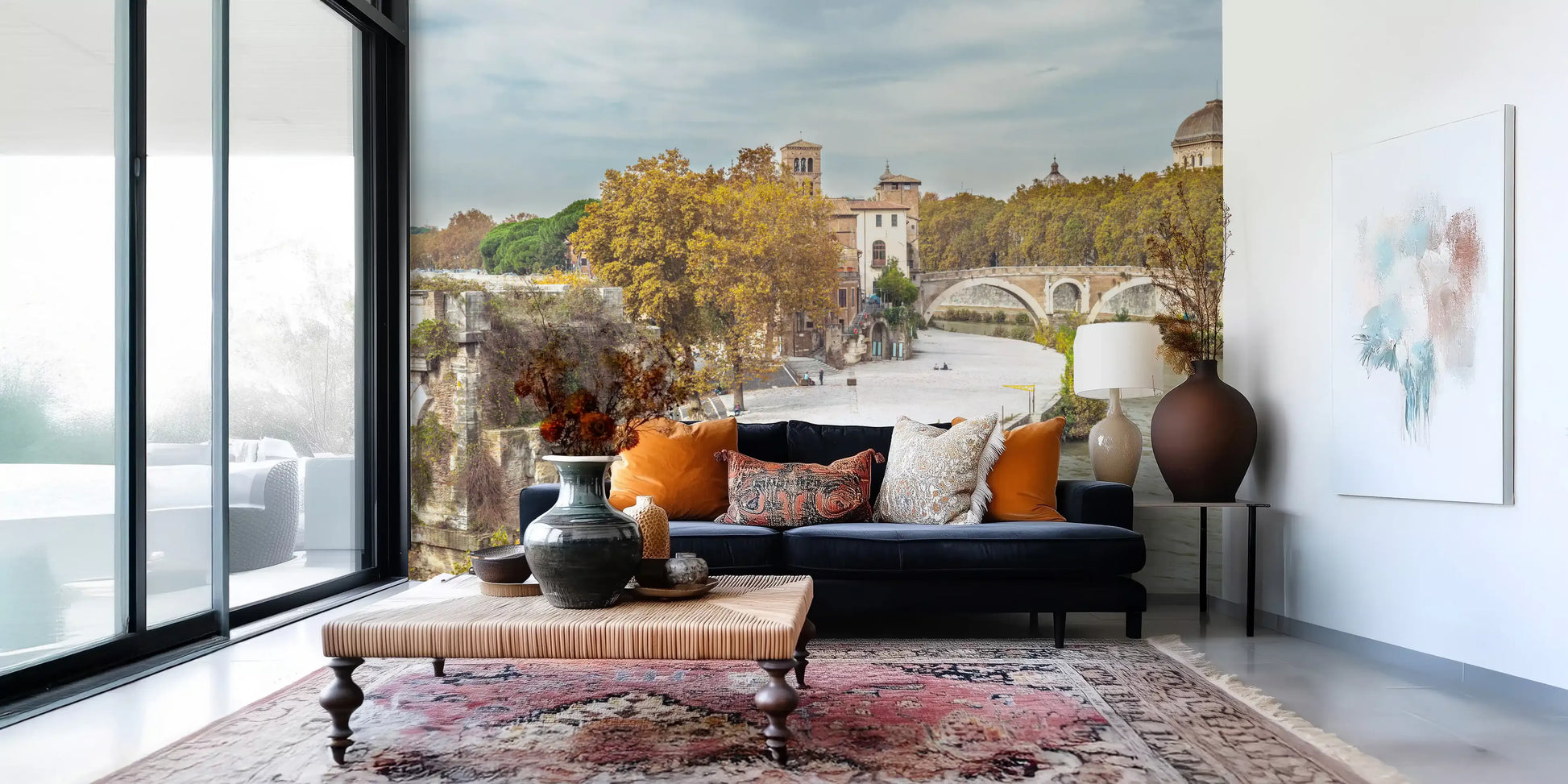 Rome Historic Riverbanks Wall Mural