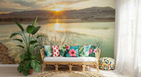 Sunset Reflections over Peaceful Lake Wall Mural