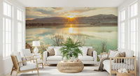 Sunset Reflections over Peaceful Lake Wall Mural