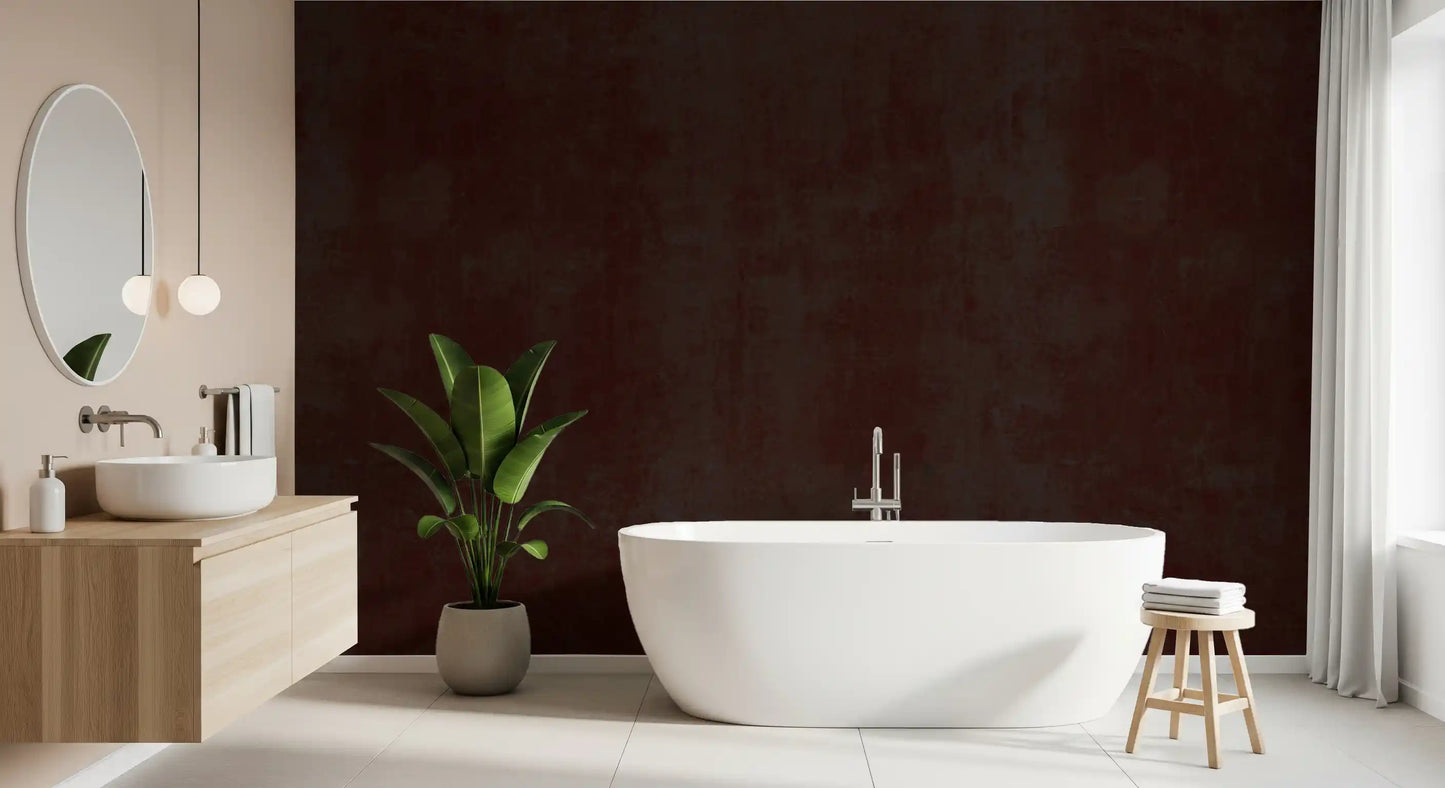 Deep Crimson and Dark Charcoal Grunge Texture Wall Mural