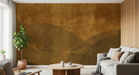 Earthy Tuscan Slopes Textured Art Wall Mural
