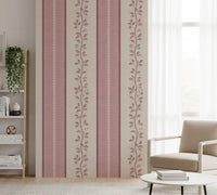 Romantic Creeping Foliage linen panel Wallpaper⁠