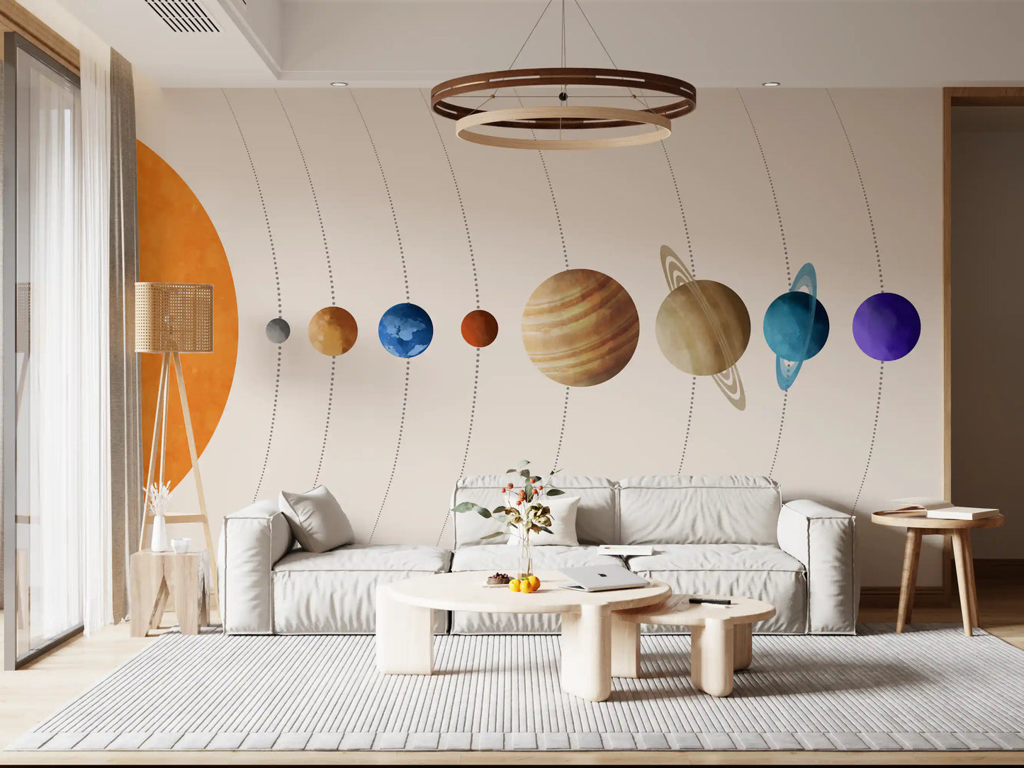 Planet Parade Wall Mural