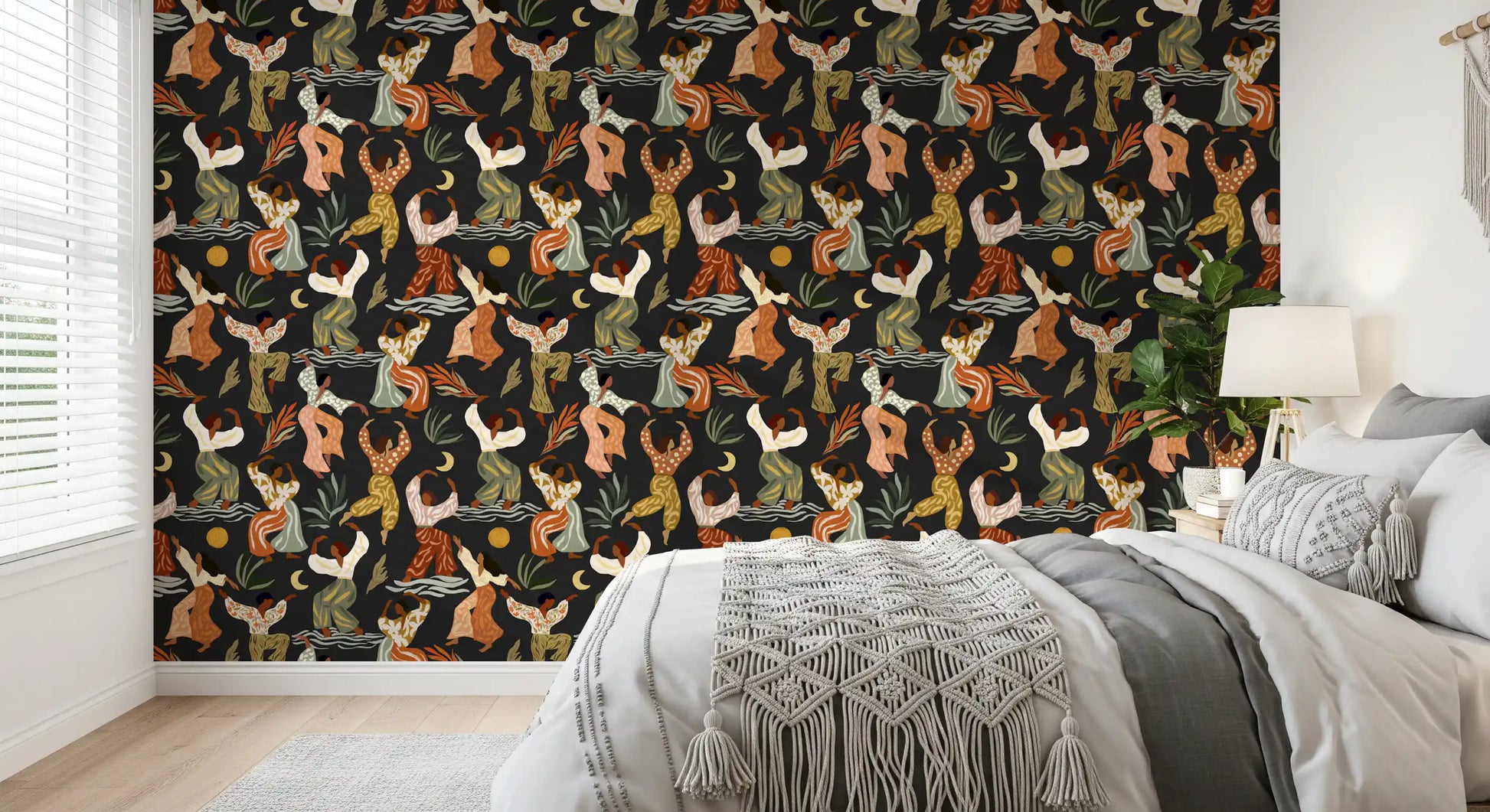 Bohemian Rhythms and Celestial Dance Wallpaper⁠
