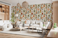 Earthy Boho Rhythms and Dancing Figures Wallpaper⁠