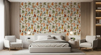 Earthy Boho Rhythms and Dancing Figures Wallpaper⁠