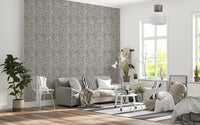 Textured Woodland Birch Leaves Wallpaper⁠