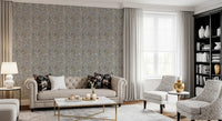 Textured Woodland Birch Leaves Wallpaper⁠