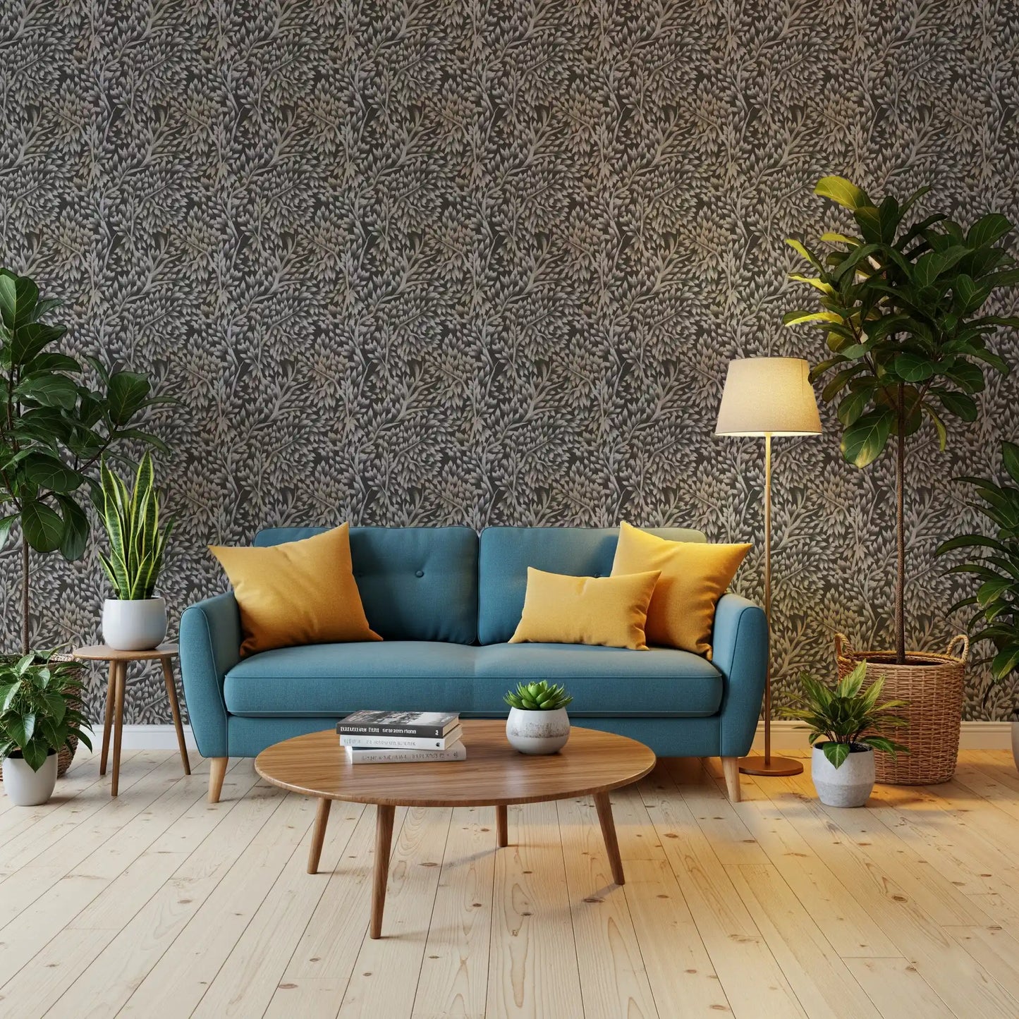 Classical Woodland Foliage Wallpaper⁠